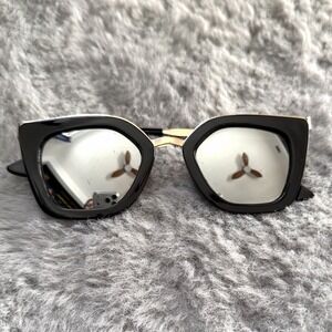 AJ Morgan Sunglasses Filter Cat 3 Black Gold Cat Eye Geometric 46 25-144